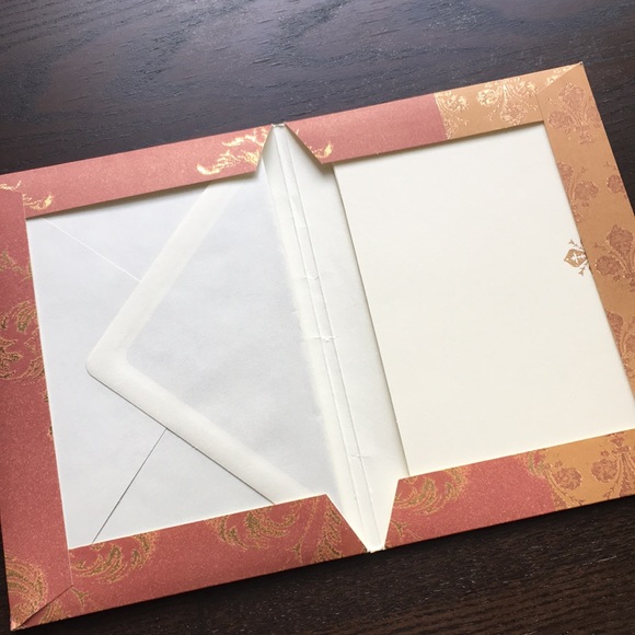 VTG French lily small tray message card envelops set lot - Picture 5 of 12